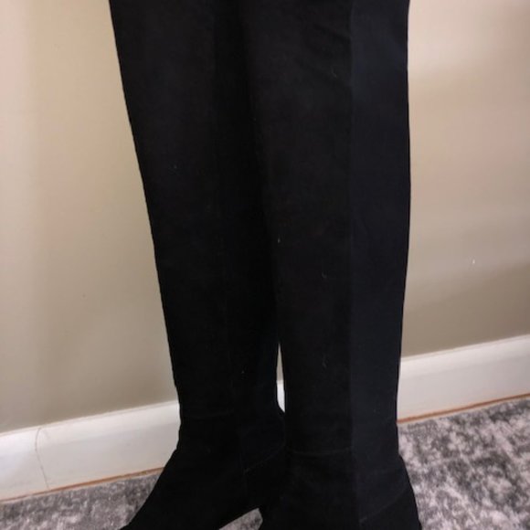 STUART WEITZMAN Gillian Suede Knee-High Boots - Picture 8 of 8